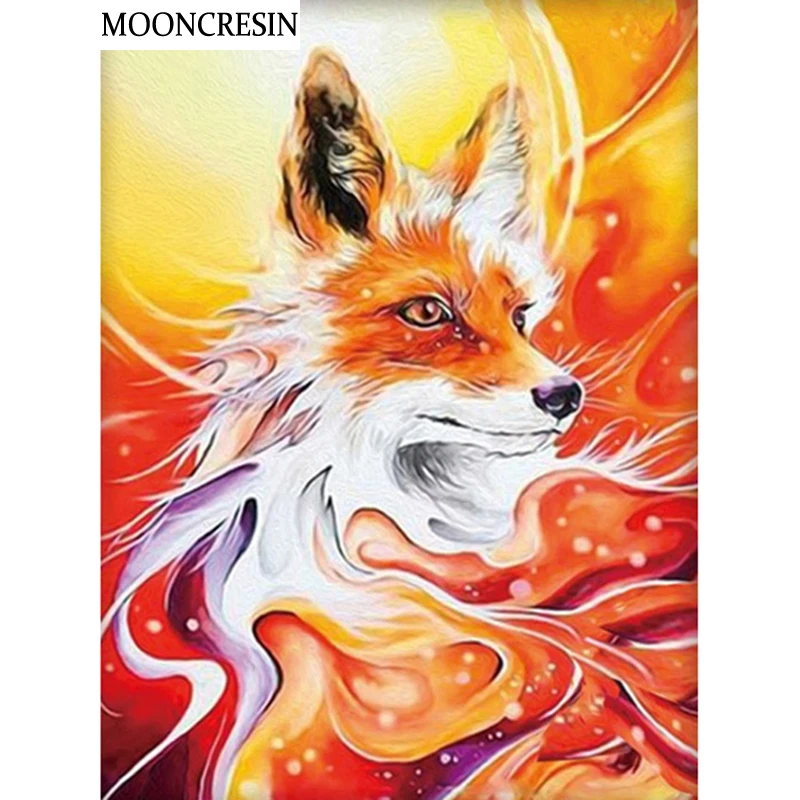 5D Diy Алмазная краска ing Fox Animal полная дрель мозаика Кристальные Стразы с
