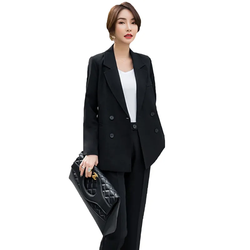 Vintage Double Breasted Women Pant Suit Casual Notched Blazer Jacket & High Waist Pant 2019 Spring Autumn Office Work Wear W126
Vintage Double Breasted Women Pant Suit Casual Notched Blazer Jacket & High Waist Pant 2019 Spring Autumn Office Work Wear W126