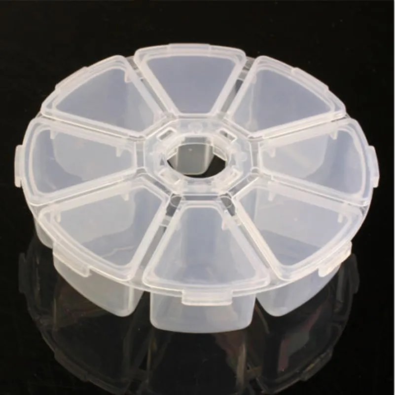 hot sell Plastic Round Storage Box Case Nail Art Rhinestones Gems Beads Container 8 Grids
hot sell Plastic Round Storage Box Case Nail Art Rhinestones Gems Beads Container 8 Grids