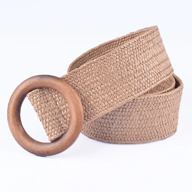 Women Fashion Pink Straw Weave Belt Round Buckle Bohemian Style Boho Dress Simple Belt
Women Fashion Pink Straw Weave Belt Round Buckle Bohemian Style Boho Dress Simple Belt