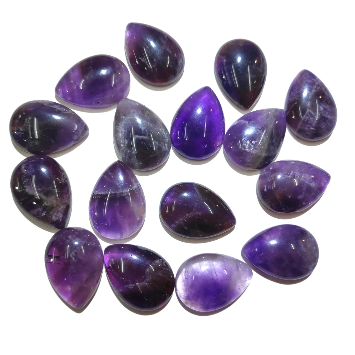 Natural Stones Amethysts Cabochon 12x16mm 13x18mm 15x20mm 18x25mm Water Drop Shape No Hole Beads for Making Jewelry DIY
Natural Stones Amethysts Cabochon 12x16mm 13x18mm 15x20mm 18x25mm Water Drop Shape No Hole Beads for Making Jewelry DIY
