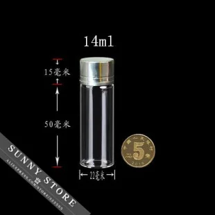 10 шт./лот 22x60x14 мм 14 мл серебристая алюминиевая крышка с винтовой крышкой стеклянные бутылки, прозрачные стеклянные бутылки, креативные деко...
10 шт./лот 22x60x14 мм 14 мл серебристая алюминиевая крышка с винтовой крышкой стеклянные бутылки, прозрачные стеклянные бутылки, креативные деко...