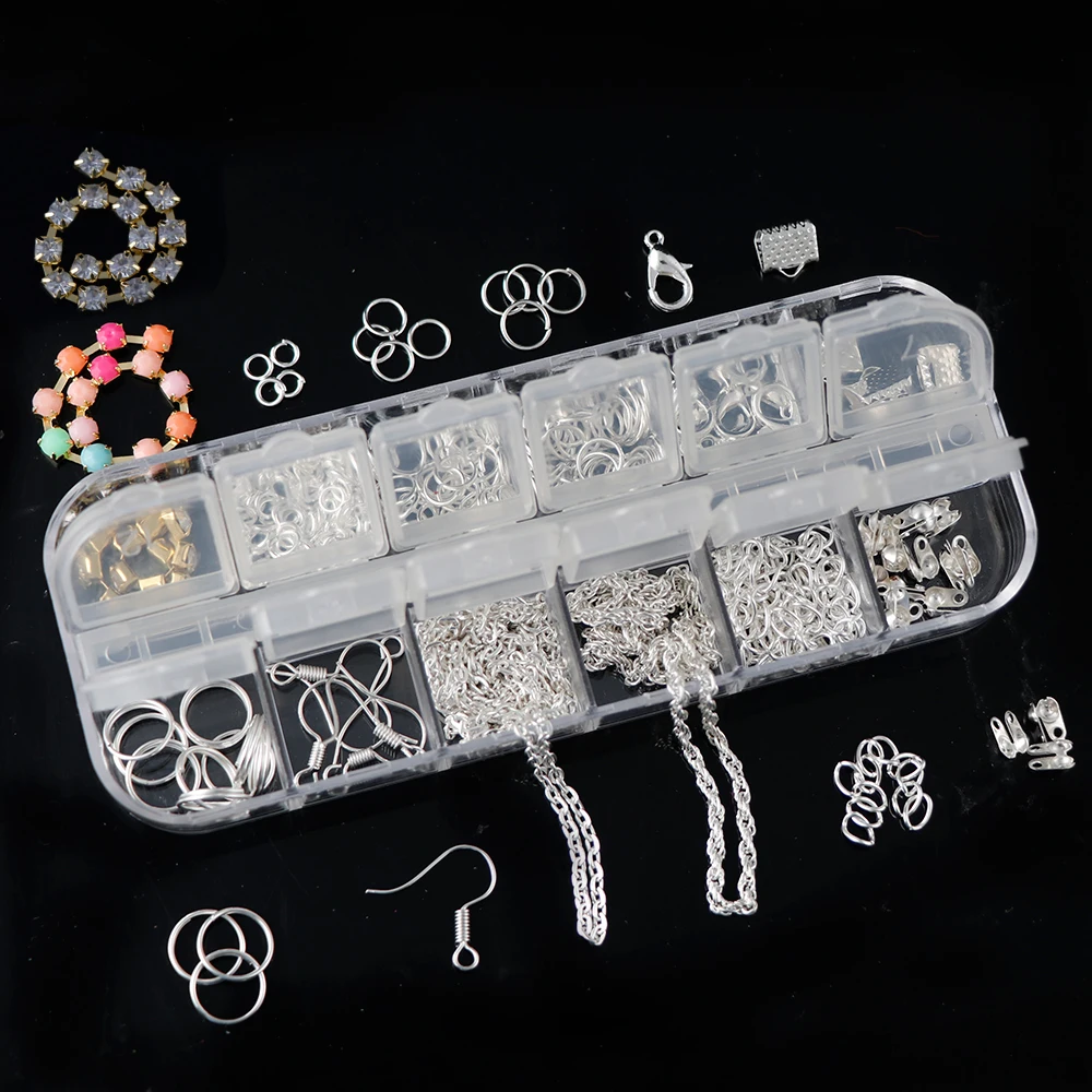 1Box Set Silver Ancient Green Metal Beads Cup/Drill Chain/JumpRings/Pins/Chain/Lobster Buckle Jewelry Findings
1Box Set Silver Ancient Green Metal Beads Cup/Drill Chain/JumpRings/Pins/Chain/Lobster Buckle Jewelry Findings