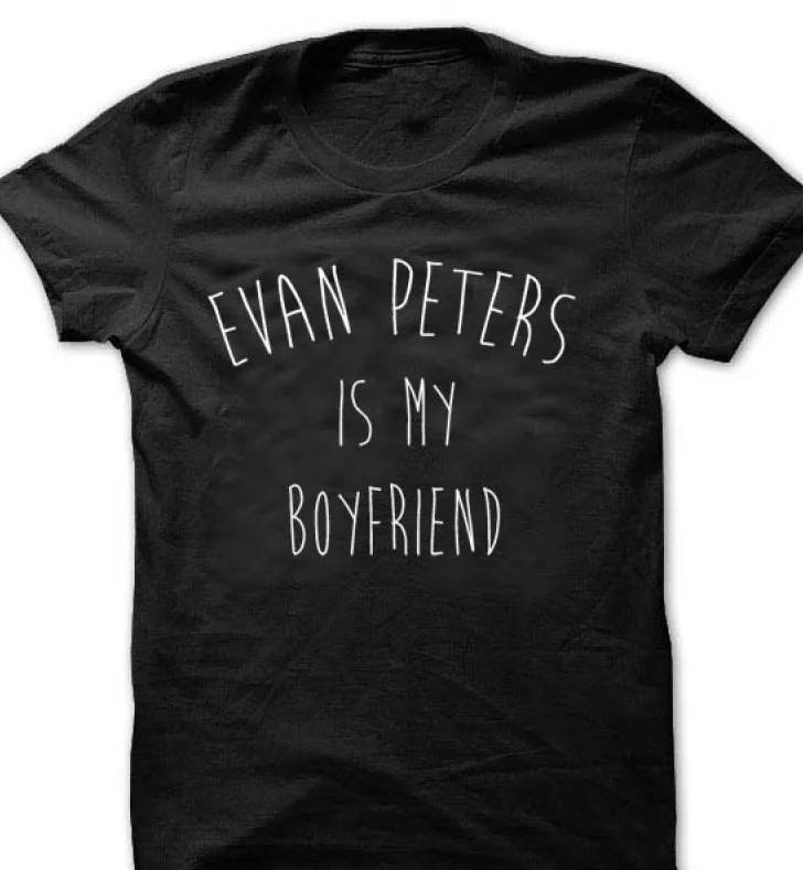 Evan Peters is my boyfriend Black T shirt moletom do tumblr women t shirt casual tops tees aesthetic t shirt Evan Peters tops
Evan Peters is my boyfriend Black T shirt moletom do tumblr women t shirt casual tops tees aesthetic t shirt Evan Peters tops