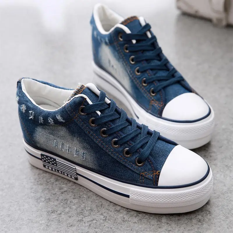 Women Sneakers Casual Shoes Summer Denim Canvas Shoes Female Trainers Ladies Tenis Feminino 2019 Zapatos De Mujer
Women Sneakers Casual Shoes Summer Denim Canvas Shoes Female Trainers Ladies Tenis Feminino 2019 Zapatos De Mujer