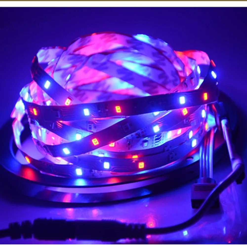 Лента светодиодная RGB 12 В постоянного тока 300 светодиодов 5 м 3528 5050 SMD IP20 блок