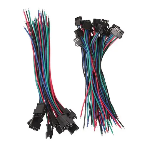 50 Pairs 4 Pin JST Male & Female Snap-in Adapter Connector with 15cm Wire for RGB Led Strips
50 Pairs 4 Pin JST Male & Female Snap-in Adapter Connector with 15cm Wire for RGB Led Strips