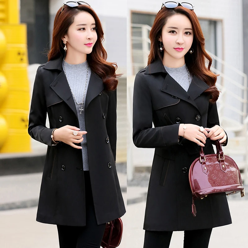 Women's springand autumn new windbreaker womens long section slim slimming temperament large size women's windbreaker coat coat
Women's springand autumn new windbreaker womens long section slim slimming temperament large size women's windbreaker coat coat