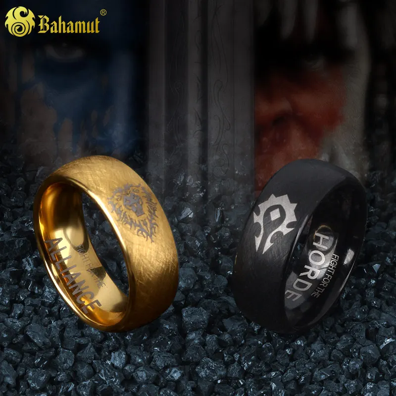 Men's jewelry 8mm WOW Tungsten Ring horde alliance ring for men new year gifts for women boys boyfriend black gold couple rings
Men's jewelry 8mm WOW Tungsten Ring horde alliance ring for men new year gifts for women boys boyfriend black gold couple rings