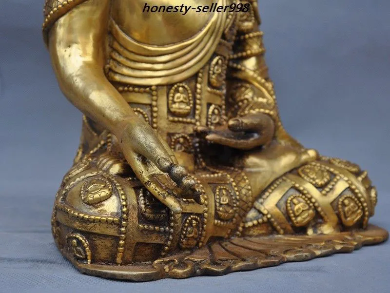 Christmas 15" Old Tibetan Buddhism Bronze gilt Tathagata Sakyamuni Amitabha Buddha Statue Halloween
Christmas 15" Old Tibetan Buddhism Bronze gilt Tathagata Sakyamuni Amitabha Buddha Statue Halloween