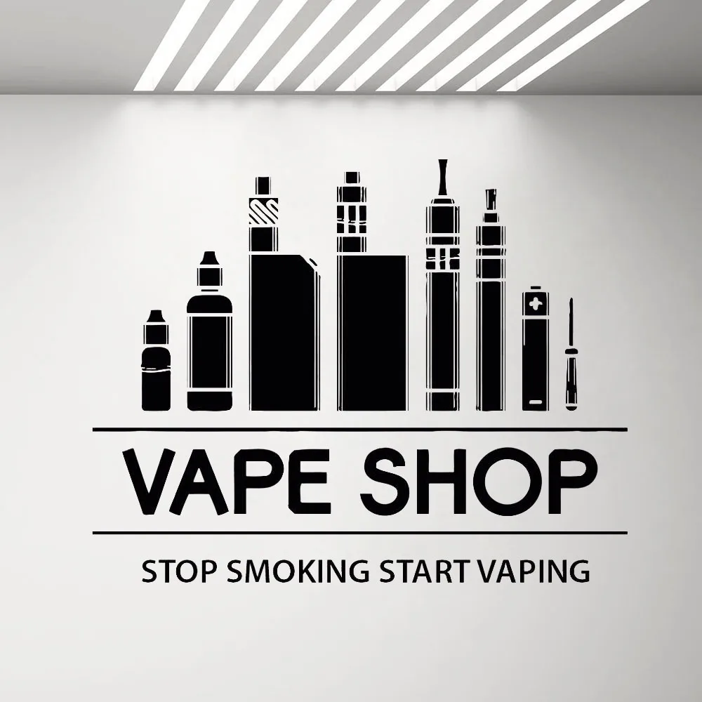 Вейп магазин Vaping бар Настенный декор комнаты искусство виниловая наклейка на стену Настенная Наклейка для гостиной украшения дома наклейк...
Вейп магазин Vaping бар Настенный декор комнаты искусство виниловая наклейка на стену Настенная Наклейка для гостиной украшения дома наклейк...