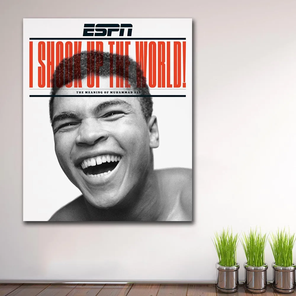ESPN журнал Мухаммед Али Настенная живопись на холсте для гостиной украшение дома