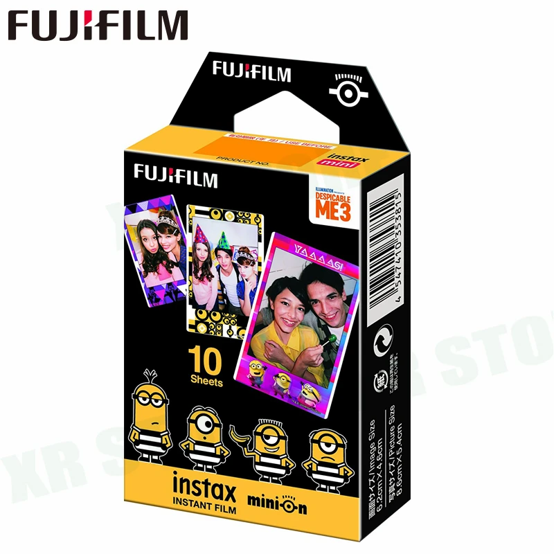 Fujifilm Instax Mini 8 9 фильм черный Миньон Fuji мгновенный Фотобумага 10 листов для 70 7 s 50 50i 90