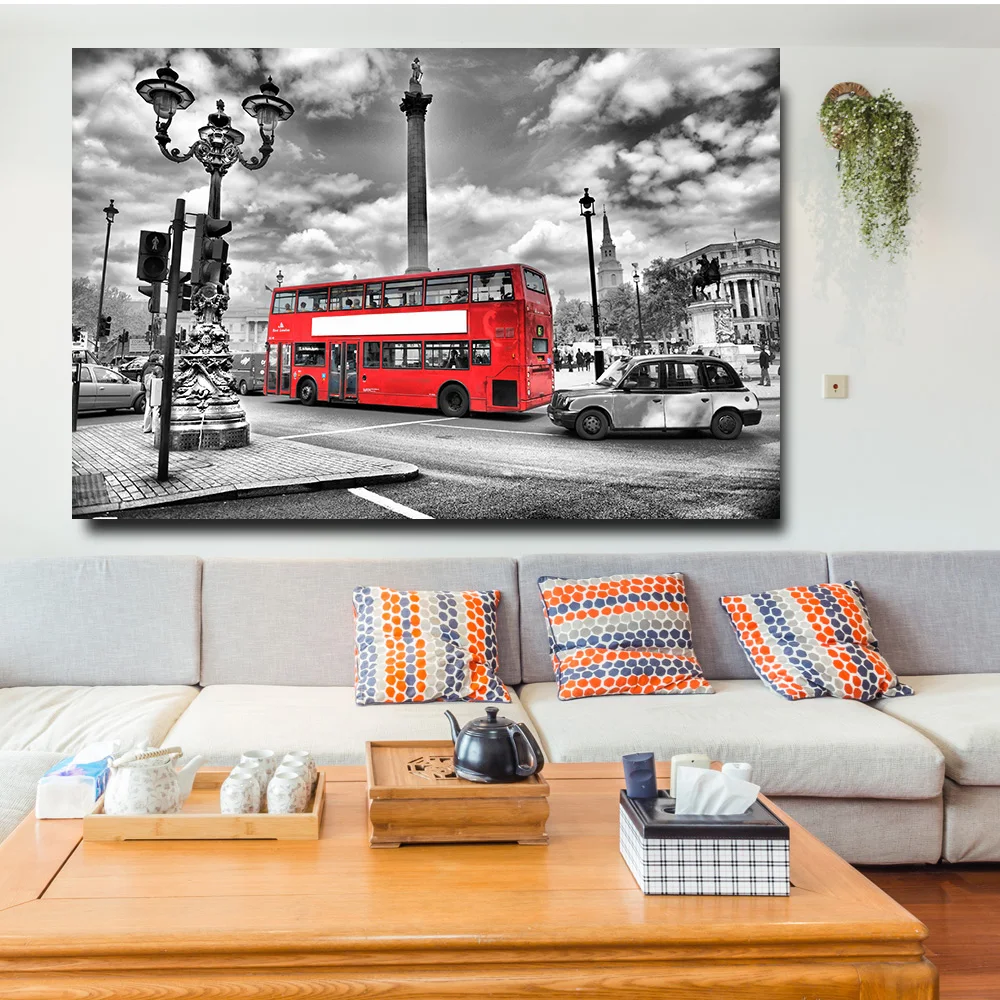 1 Pieces Modern Home Decor Pictures For Living Room Red London Bus HD Print On Canvas Painting Wall Art Street Posters Frame
1 Pieces Modern Home Decor Pictures For Living Room Red London Bus HD Print On Canvas Painting Wall Art Street Posters Frame