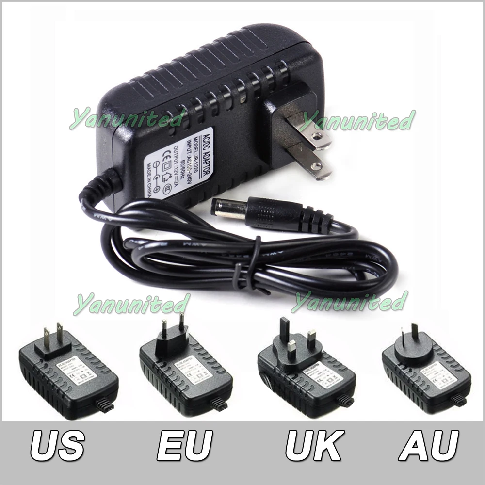 US/EU/UK/AU AC TO DC 12V 2A Power Supply Adapter for CCTV System Security Camera
US/EU/UK/AU AC TO DC 12V 2A Power Supply Adapter for CCTV System Security Camera