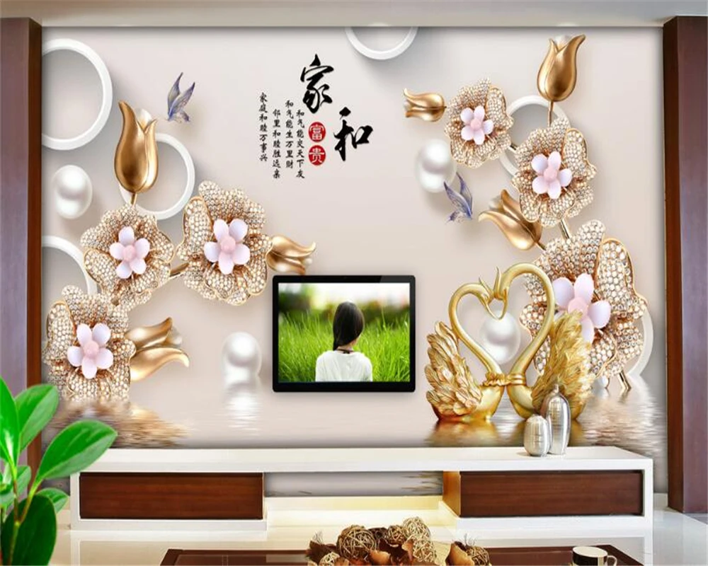Beibehang Custom Wallpaper Living Room Bedroom Mural 3D Stereo Jewelry Rose TV Wall Background Wall mural 3d wallpaper for walls
Beibehang Custom Wallpaper Living Room Bedroom Mural 3D Stereo Jewelry Rose TV Wall Background Wall mural 3d wallpaper for walls