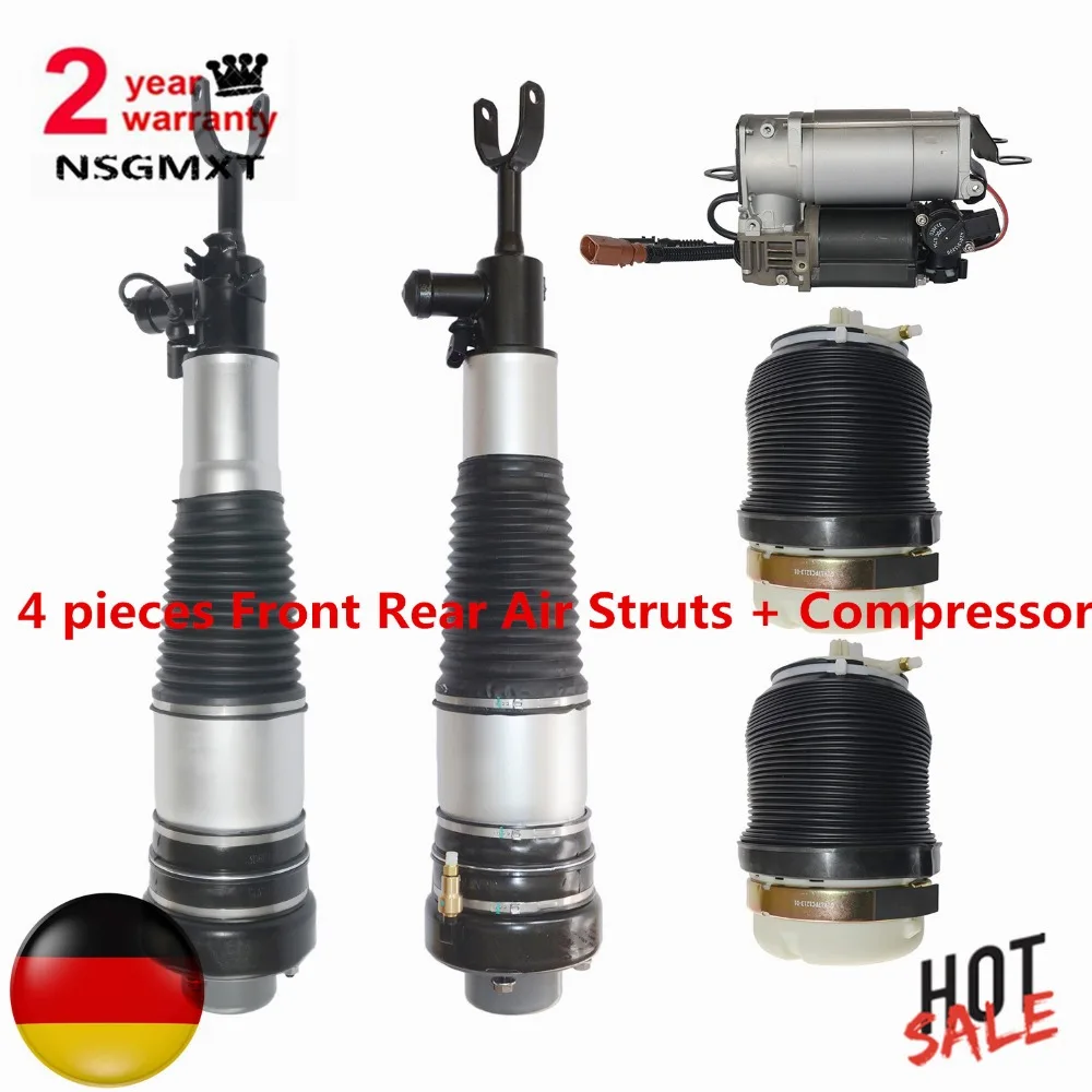 AP01 4 pieces Front Rear Air Struts + Compressor For Audi A6 S6 C6 /4F 4F0616005 4F0616039AA 4F0616001J
AP01 4 pieces Front Rear Air Struts + Compressor For Audi A6 S6 C6 /4F 4F0616005 4F0616039AA 4F0616001J