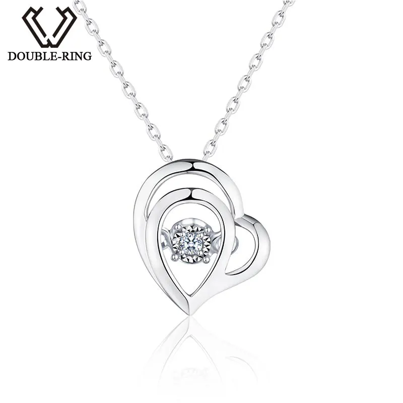 DOUBLE-RING White Gold Heart Pendant Very Good Cut Real Diamond Female Genuine Jewelry Fancy Pendant Designs for Girls CAP03810
DOUBLE-RING White Gold Heart Pendant Very Good Cut Real Diamond Female Genuine Jewelry Fancy Pendant Designs for Girls CAP03810