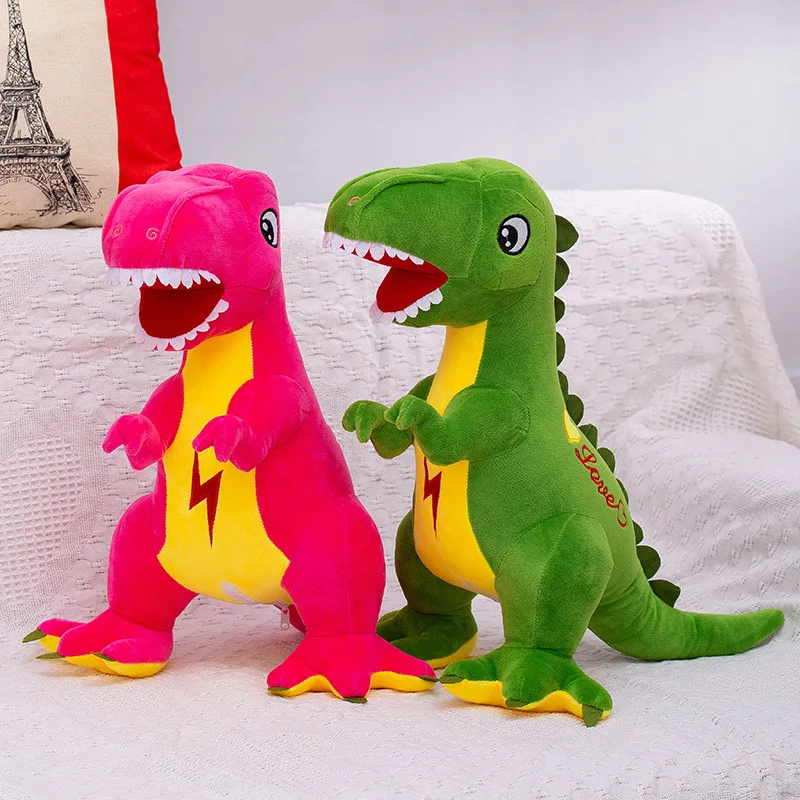 Simulated Lightning Dinosaur Plush Toys Soft Cartoon Pillows Lifelike Tyrannosaurus Rex Stuffed Doll for Boys Kids Birthday Gift
Simulated Lightning Dinosaur Plush Toys Soft Cartoon Pillows Lifelike Tyrannosaurus Rex Stuffed Doll for Boys Kids Birthday Gift