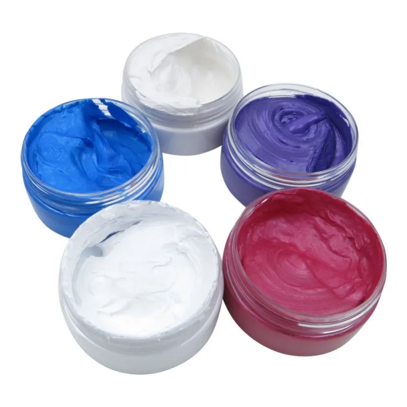 5 Colors Dynamic Modeling Hair Wax Makeup Hair Dye Wax Hair Color One-time Molding Paste Hair Wax Colour
5 Colors Dynamic Modeling Hair Wax Makeup Hair Dye Wax Hair Color One-time Molding Paste Hair Wax Colour