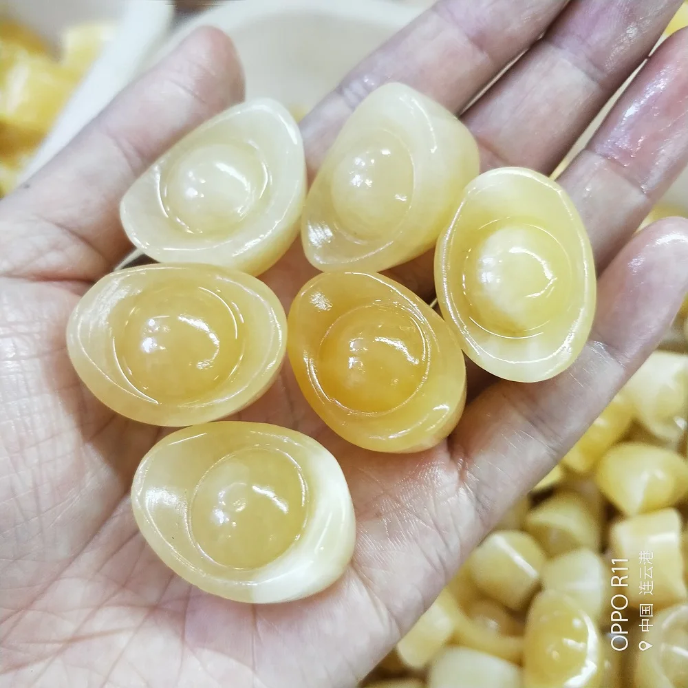 20pcs Crystal Gold Ingot Natural topaz quartz crystal gold ingot exquisite feng shui decoration
20pcs Crystal Gold Ingot Natural topaz quartz crystal gold ingot exquisite feng shui decoration