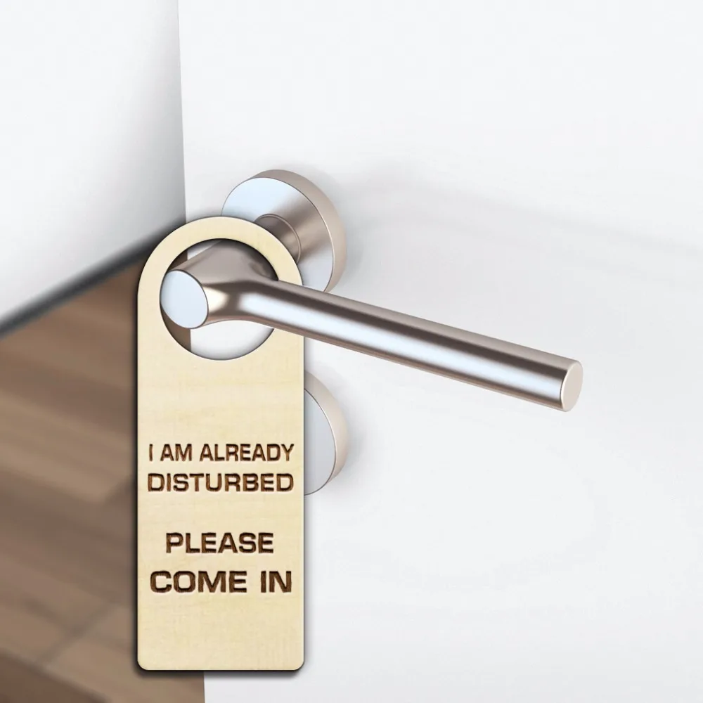 2pcs Wood Door Hanger I am Already Disturbed Please Come In Wooden Door Sign Hotel Decorations
2pcs Wood Door Hanger I am Already Disturbed Please Come In Wooden Door Sign Hotel Decorations