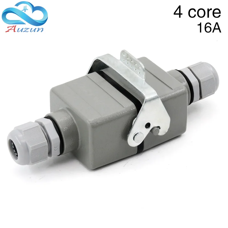 Four-core rectangular heavy duty connector he-04 docking waterproof socket for aerospace industry 16A
Four-core rectangular heavy duty connector he-04 docking waterproof socket for aerospace industry 16A