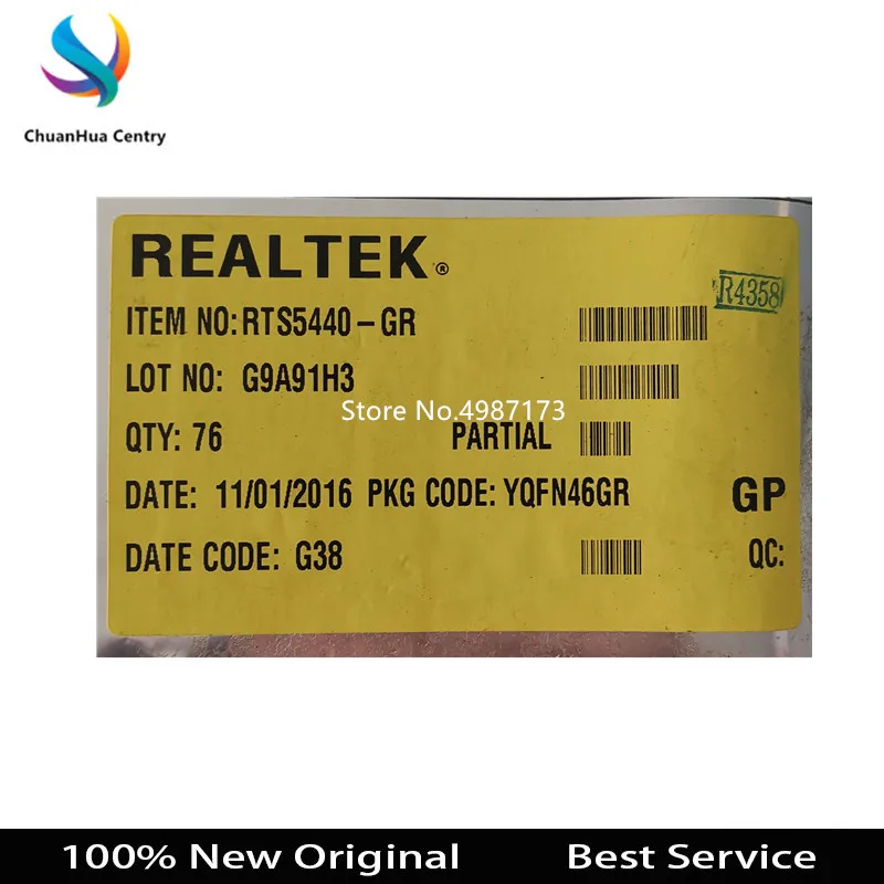 1 pcs 100% Original RTS5440-GR QFN In Stock Newest RTS5440 Bigger Discount for the more quantity
1 pcs 100% Original RTS5440-GR QFN In Stock Newest RTS5440 Bigger Discount for the more quantity