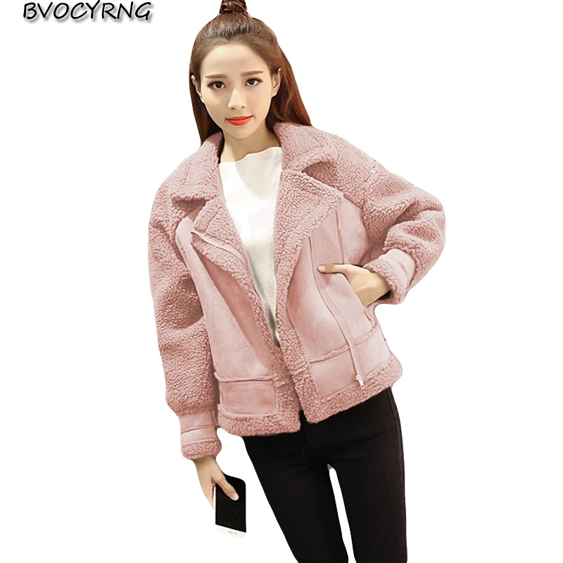 Autumn and winter thick lamb fur coat female 2018 new deerskin winter short plus velvet warm jacket high-end elegant women tops
Autumn and winter thick lamb fur coat female 2018 new deerskin winter short plus velvet warm jacket high-end elegant women tops