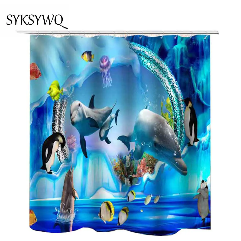 3d Mermaid shower curtain dolphin blue sea free shipping drop shipping polyester waterproof curtain bath
3d Mermaid shower curtain dolphin blue sea free shipping drop shipping polyester waterproof curtain bath