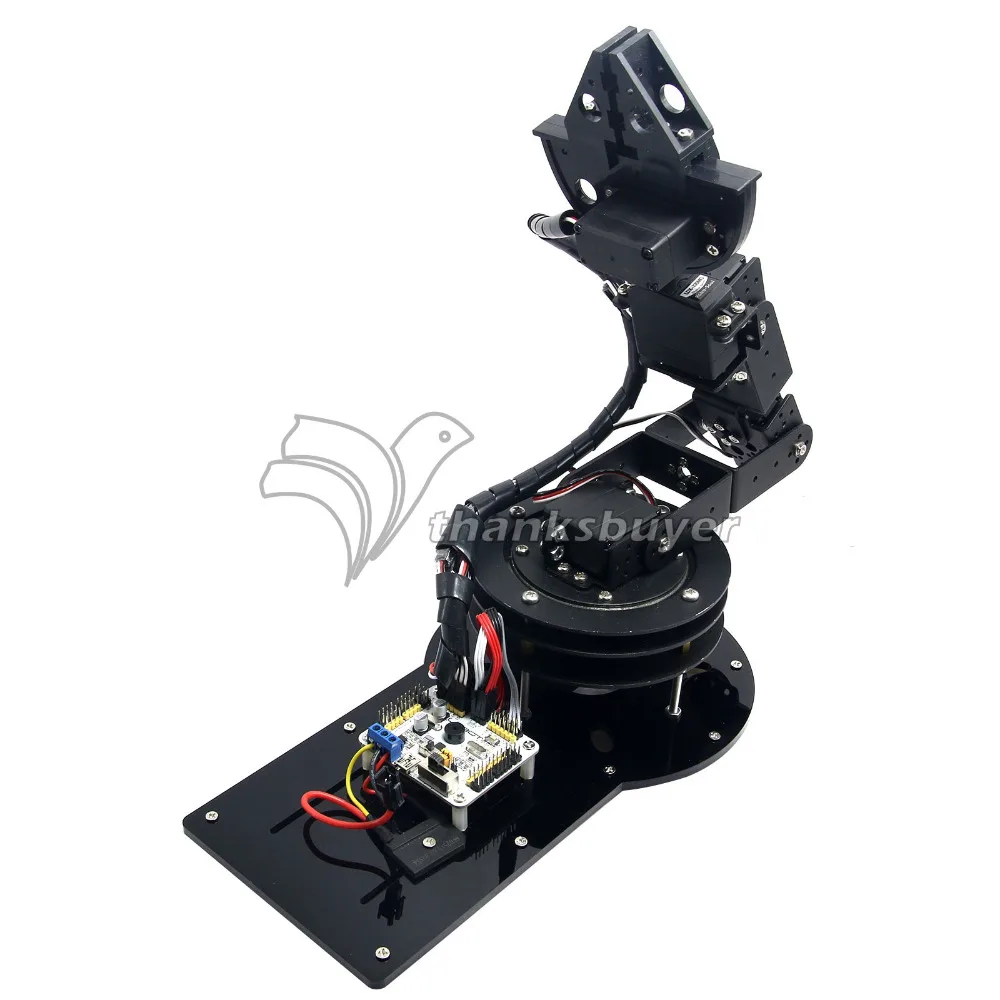 6 DOF Control Kit Arm Clamp Claw Servos Swivel Rotating Machinery Mechanical Robot Structure Full Set Mechanical Arm
6 DOF Control Kit Arm Clamp Claw Servos Swivel Rotating Machinery Mechanical Robot Structure Full Set Mechanical Arm