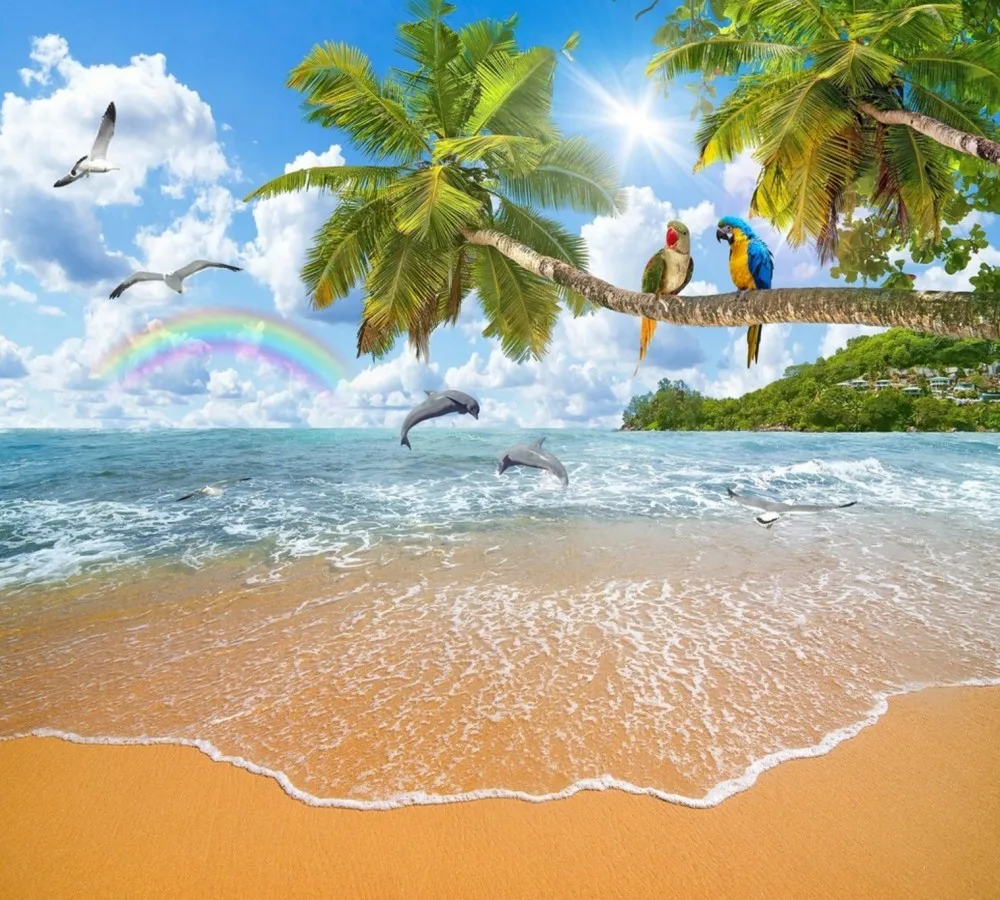 Free Shipping Living Room Restaurant Wallpaper Romantic Sea Coconut Parrot Landscape Maldives TV Wall Custom 3D Wallpaper
Free Shipping Living Room Restaurant Wallpaper Romantic Sea Coconut Parrot Landscape Maldives TV Wall Custom 3D Wallpaper