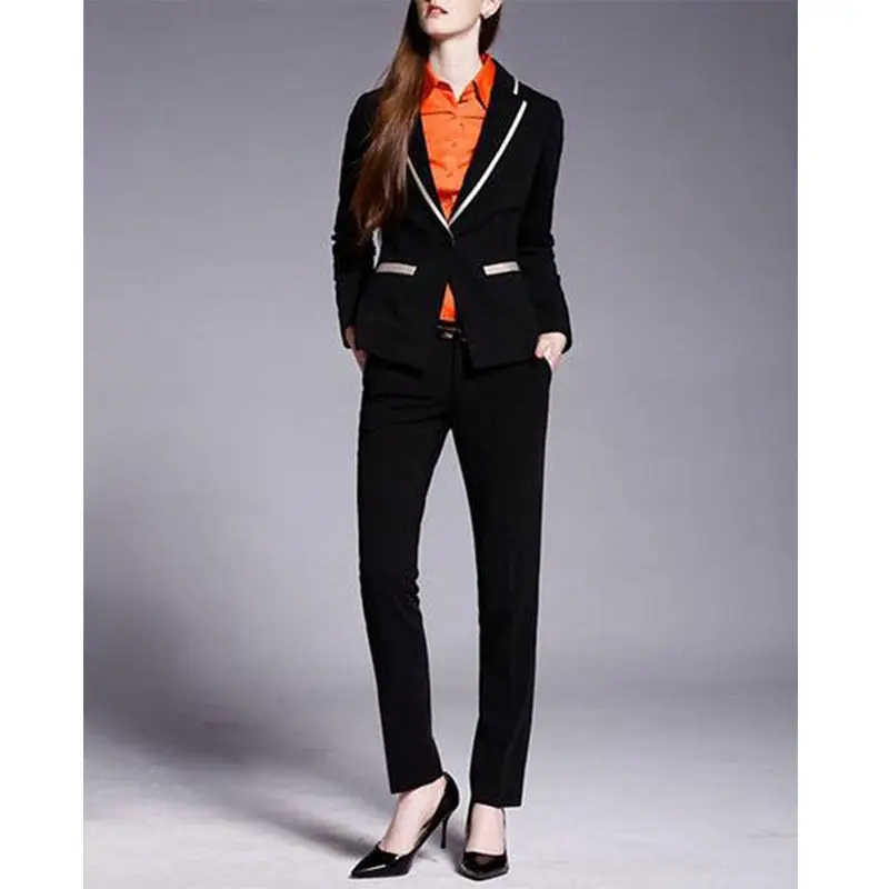 Custom Made Ladies Black Trouser Suit Designer Womens Formal Business Work Wear Suits office Wear B201
Custom Made Ladies Black Trouser Suit Designer Womens Formal Business Work Wear Suits office Wear B201
