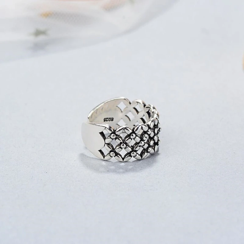 WYEAIIR New Retro Creative Copper Money Personality Simple 925 Sterling Silver Female Resizable Opening Rings
WYEAIIR New Retro Creative Copper Money Personality Simple 925 Sterling Silver Female Resizable Opening Rings