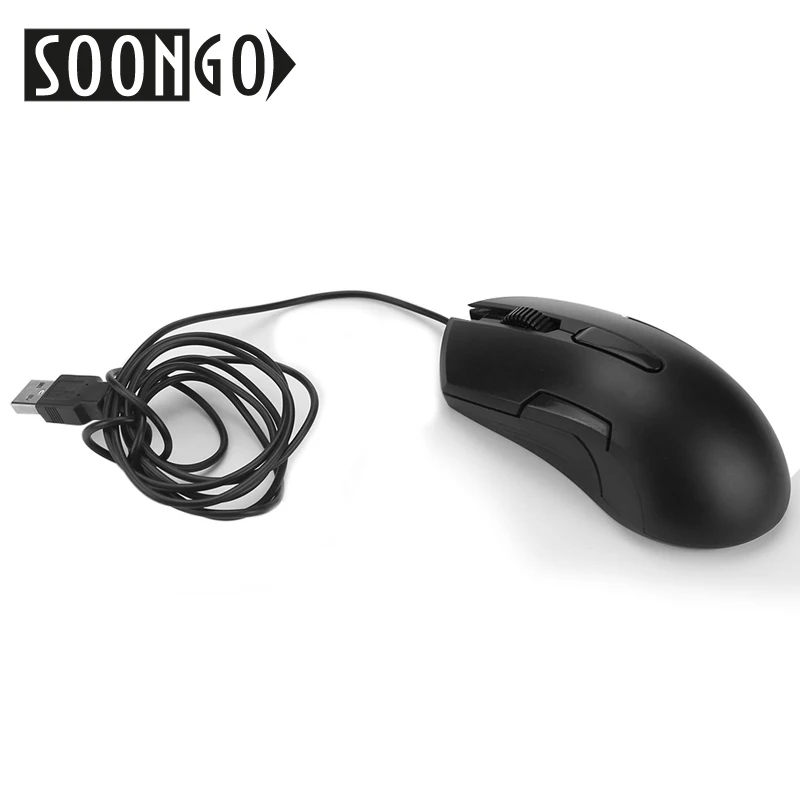 SOONGO Computer Mouse Mini Gaming Black Optical Mouse USB Wired Mice Ergonomics For Gamers Office PC Laptop
SOONGO Computer Mouse Mini Gaming Black Optical Mouse USB Wired Mice Ergonomics For Gamers Office PC Laptop