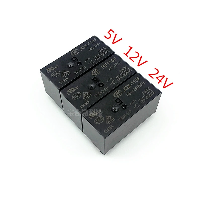 2 шт./лот реле HF115F JQX-115F-005 012 024-1ZS1 5PIN 12A | Обустройство дома
