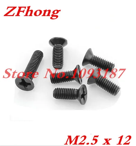 1000pcs M2.5 x 12 M2.5*12 Steel With Black Zinc Flat Head Phillips Cross Recessed Countersunk Head Machine Screws
1000pcs M2.5 x 12 M2.5*12 Steel With Black Zinc Flat Head Phillips Cross Recessed Countersunk Head Machine Screws