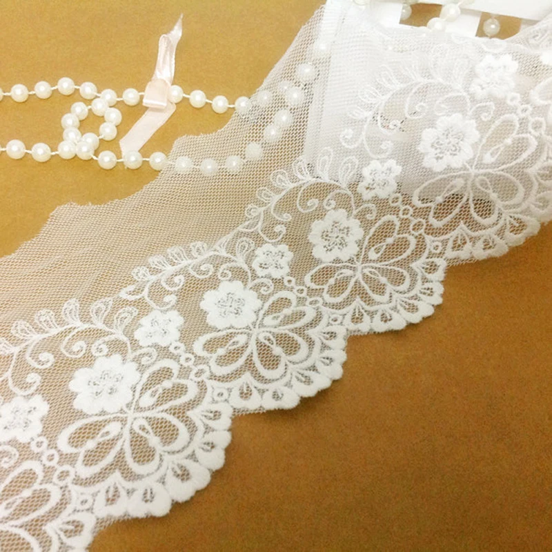 10 yards 12cm 4.72" wide white mesh embroidery lace trim ribbon DIY Garment Accessories 29724L4K83
10 yards 12cm 4.72" wide white mesh embroidery lace trim ribbon DIY Garment Accessories 29724L4K83