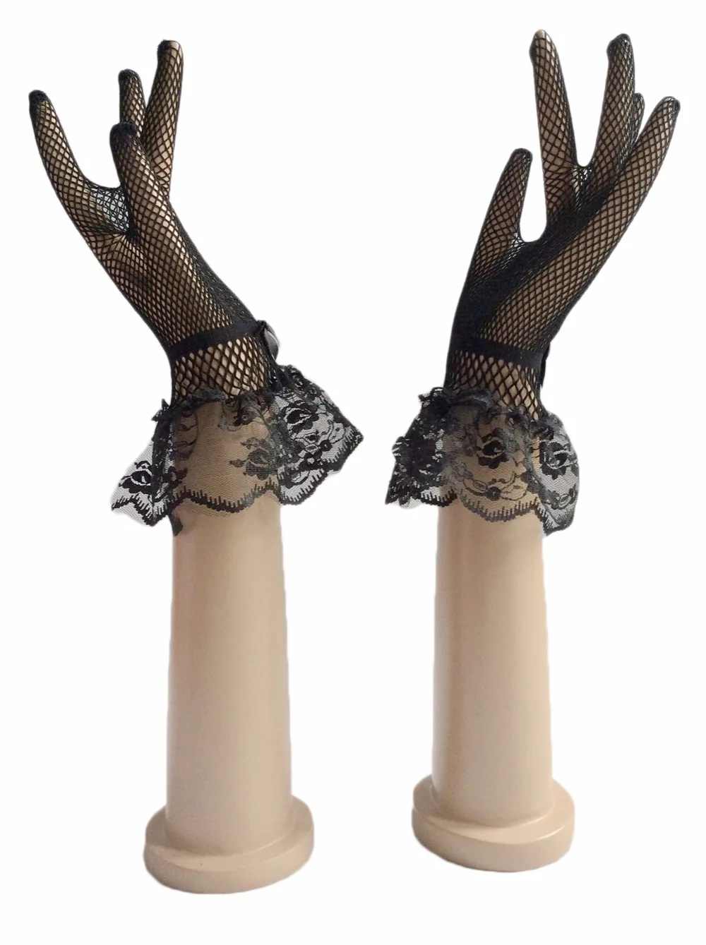 Forevergracedress Beautiful Stunning Real Photo Black White Ivory Lace Bridal Gloves Bride Cheap Wedding Accessories | Свадьбы и