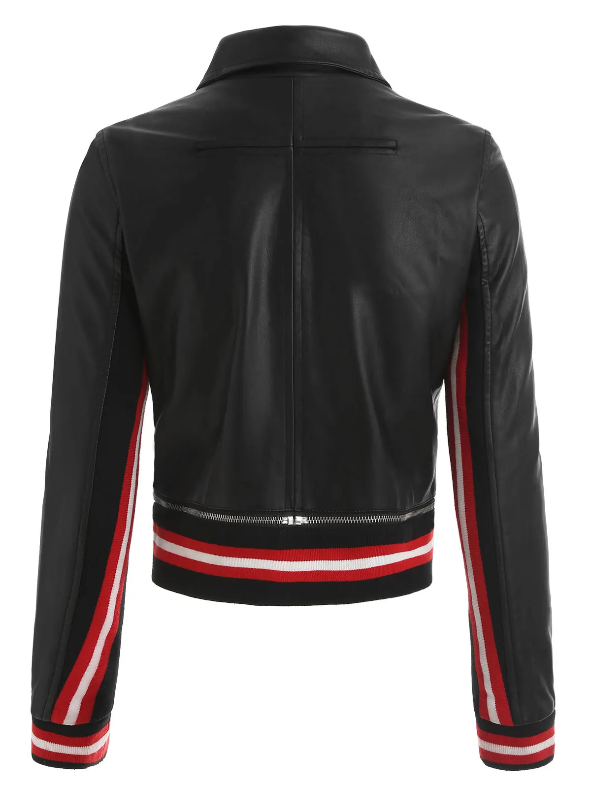 Nice Faux Leather Jacket Women Stripe Detail Motorcycle Jacket Autumn Warm Female Coat Outwear
Nice Faux Leather Jacket Women Stripe Detail Motorcycle Jacket Autumn Warm Female Coat Outwear