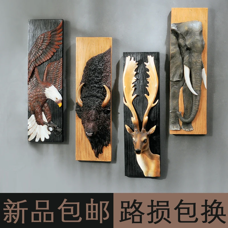 Resin animal head hanging creative simulation deer American retro stereo wall mural decorations room pendantroom Art Statue
Resin animal head hanging creative simulation deer American retro stereo wall mural decorations room pendantroom Art Statue