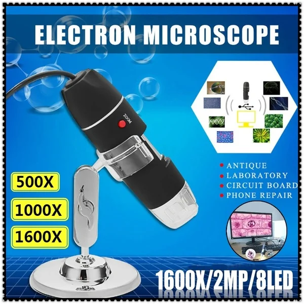 DHL 100PCS 500X 1000X 1600X 8 LED Digital USB Microscope Microscopio Magnifier Electronic Stereo USB Endoscope Camera
DHL 100PCS 500X 1000X 1600X 8 LED Digital USB Microscope Microscopio Magnifier Electronic Stereo USB Endoscope Camera