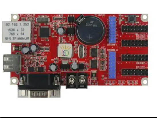 TF-M6NUR(TF-M5NUR) ethernet + USB + Серийные порты, светодиодная карта контроллера
TF-M6NUR(TF-M5NUR) ethernet + USB + Серийные порты, светодиодная карта контроллера