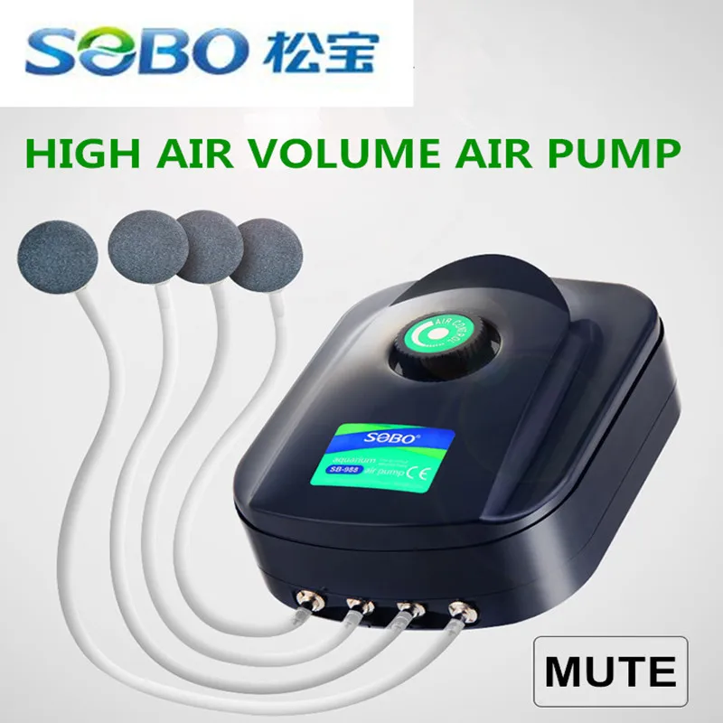 SOBO 8w 12w Fish Tank Oxygen Air Pump Fish Aquarium Air Compressor Adjustable Air Flow Oxygen Pump For Fish 2/4 Air Outlets
SOBO 8w 12w Fish Tank Oxygen Air Pump Fish Aquarium Air Compressor Adjustable Air Flow Oxygen Pump For Fish 2/4 Air Outlets