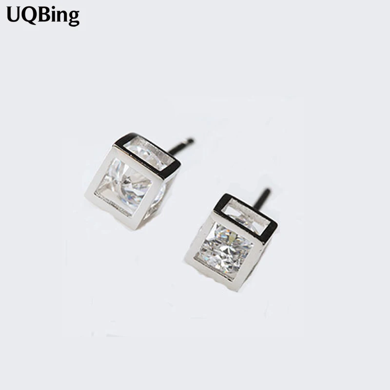 Free Shipping 925 Sterling Silver Jewelry Earrings Zirconia Silver Cube Stud Earrings Pendientes de plata
Free Shipping 925 Sterling Silver Jewelry Earrings Zirconia Silver Cube Stud Earrings Pendientes de plata