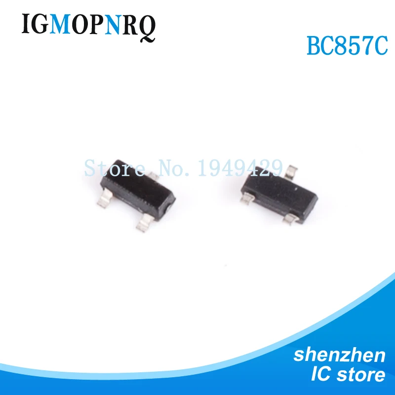 100PCS/Lot SMD Triode transistor BC857C (3G) 0.1A/45V PNP SOT-23 transistor BC857 New &
100PCS/Lot SMD Triode transistor BC857C (3G) 0.1A/45V PNP SOT-23 transistor BC857 New &