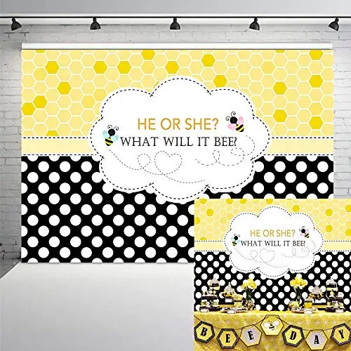 Neoback пчелы Пол раскрыть вечерние фон "шмель" "он Baby Shower для фотосъемки|Фон