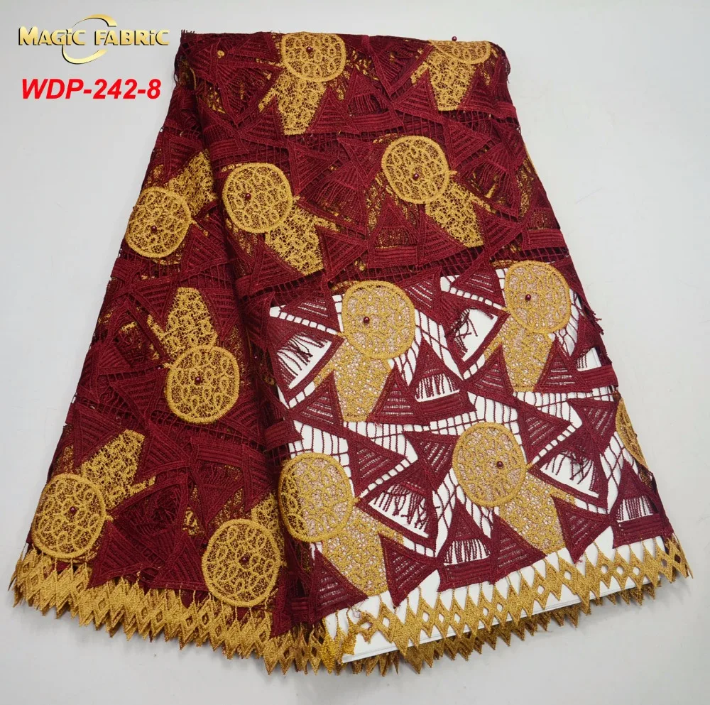 2017 african cord lace High quality guipure lace fabric with multi color beads African lace fabric for nigerian party WDP-242
2017 african cord lace High quality guipure lace fabric with multi color beads African lace fabric for nigerian party WDP-242