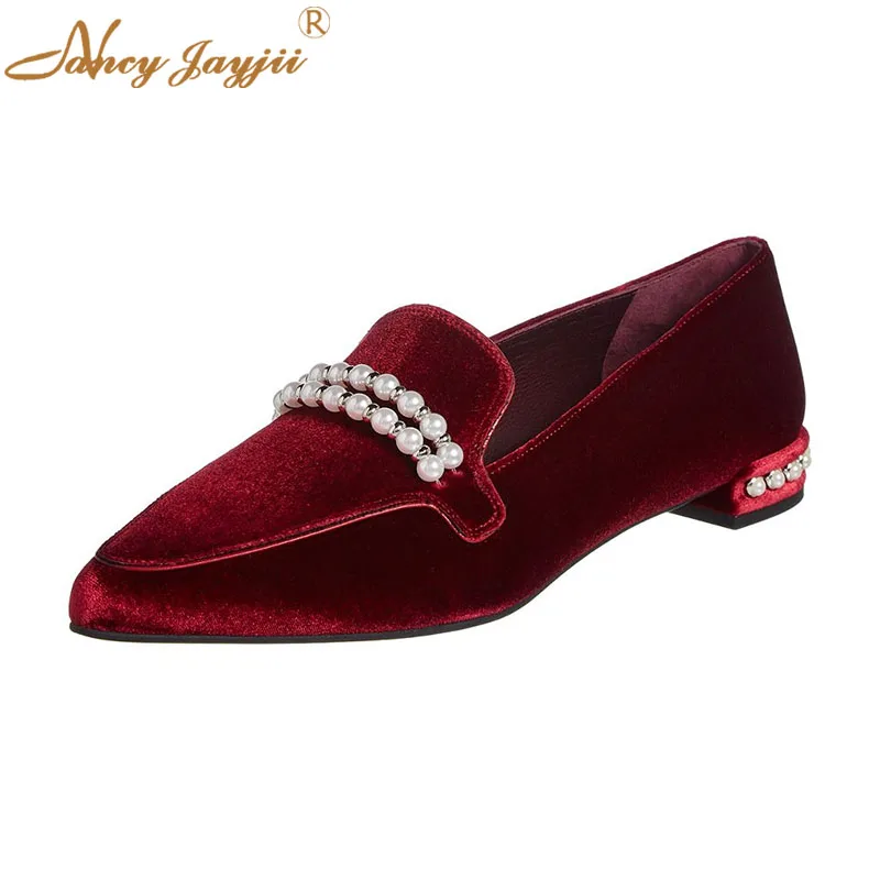Flock Female Pumps Ladies Shoes Solid Low High Square heels Pearl Pointed Toe Slip-On Spring/Autumn Fashin Classics Elegant 2019
Flock Female Pumps Ladies Shoes Solid Low High Square heels Pearl Pointed Toe Slip-On Spring/Autumn Fashin Classics Elegant 2019