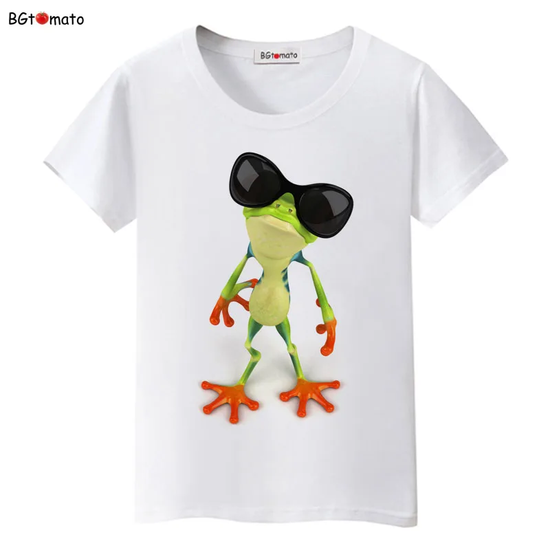 2021 Frog guy 3D T shirt women Big brand 100% good quality shirts Four colors Short sleeve o-neck cool summer tops
2021 Frog guy 3D T shirt women Big brand 100% good quality shirts Four colors Short sleeve o-neck cool summer tops